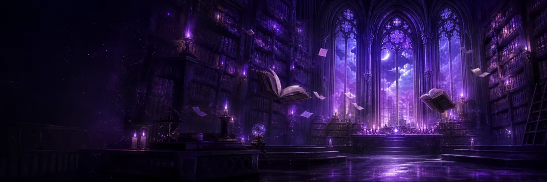 Moonlit Library dungeon art